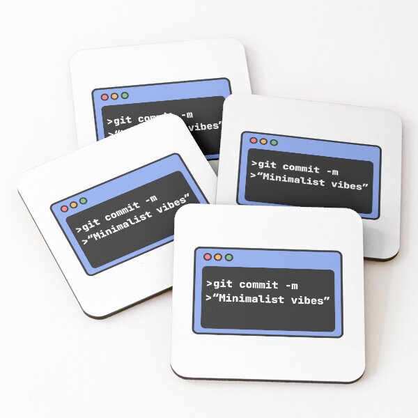 Item preview, Git Commit Minimalist Coding Aesthetic designed and sold by Code  Monkeys.
