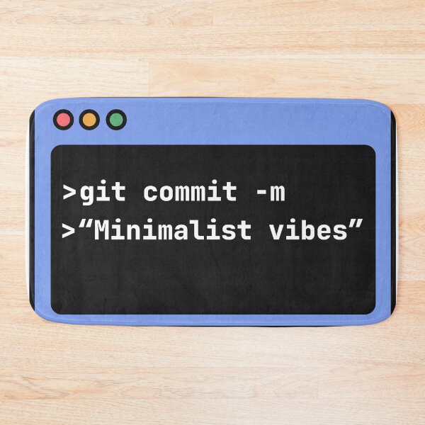 Item preview, Git Commit Minimalist Coding Aesthetic designed and sold by Code  Monkeys.