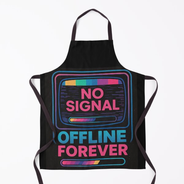 Item preview, Offline Forever – No Signal Vibes | Glitched Retro Tech Tee designed and sold by Laugh & Rewind .
