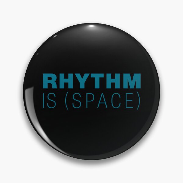 Item preview, Rhythm is Space – Typographic Art for Electronic Minds – Blue Version designed and sold by parissiArt.