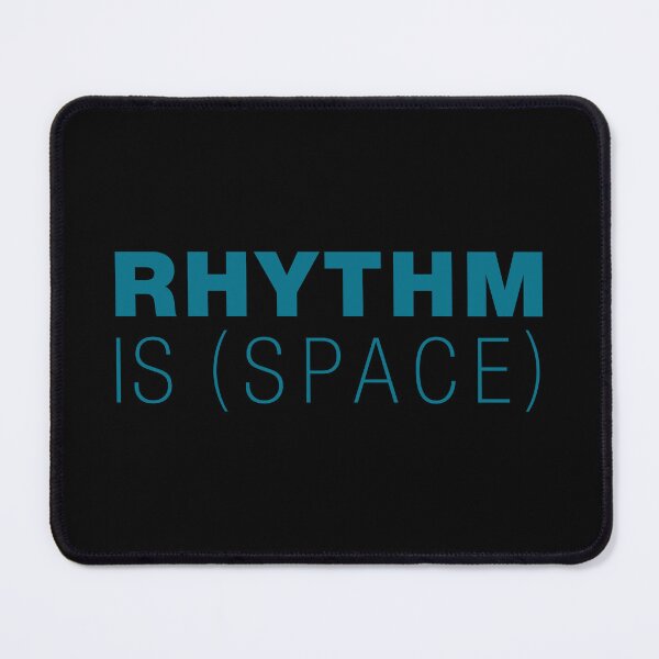 Item preview, Rhythm is Space – Typographic Art for Electronic Minds – Blue Version designed and sold by parissiArt.