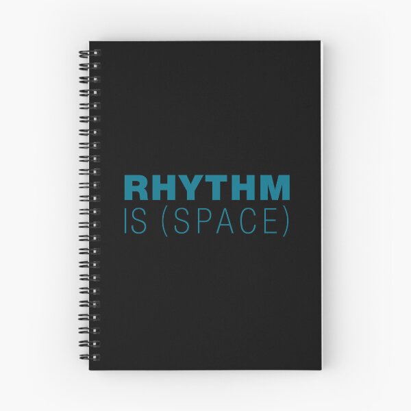Item preview, Rhythm is Space – Typographic Art for Electronic Minds – Blue Version designed and sold by parissiArt.