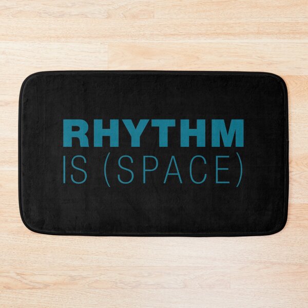 Item preview, Rhythm is Space – Typographic Art for Electronic Minds – Blue Version designed and sold by parissiArt.