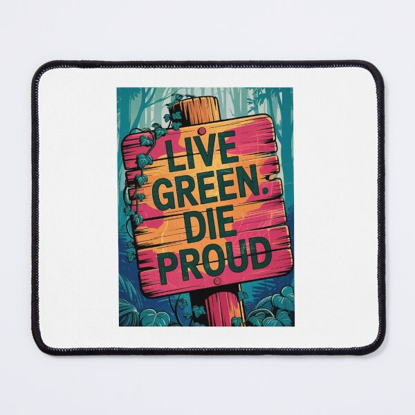 Item preview, Live Green. Die Proud. designed and sold by Elviqus Shop.