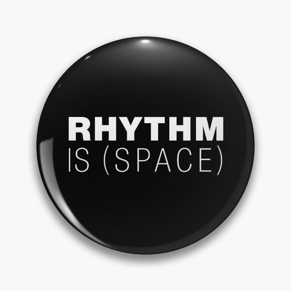 Item preview, Rhythm is Space – Typographic Art for Electronic Minds – White Version designed and sold by parissiArt.