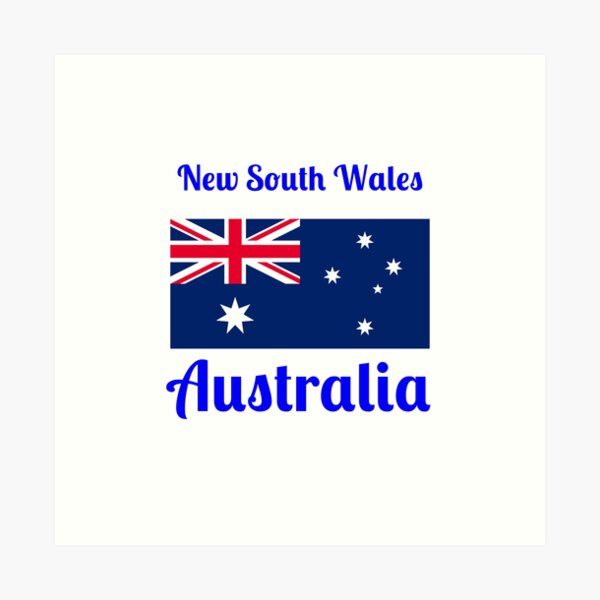 Item preview, New South Wales Australia - Stylish Prints, designed and sold by Fleetwood1994.
