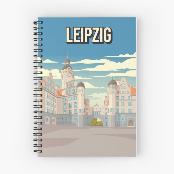 Item preview, Leipzig Germany Vintage Travel Poster Old City Hall Altes Rathaus designed and sold by Stadify.