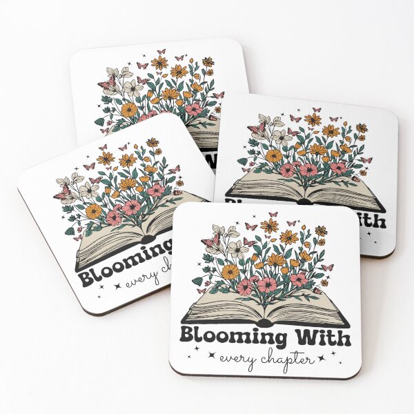 Item preview, Blooming With Every Chapter – Floral Book Lover Design designed and sold by Broken Minimalister.