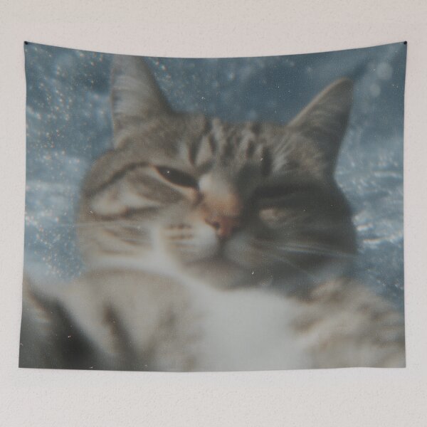Item preview, Galactic Cat Selfie designed and sold by Matinez Pink.