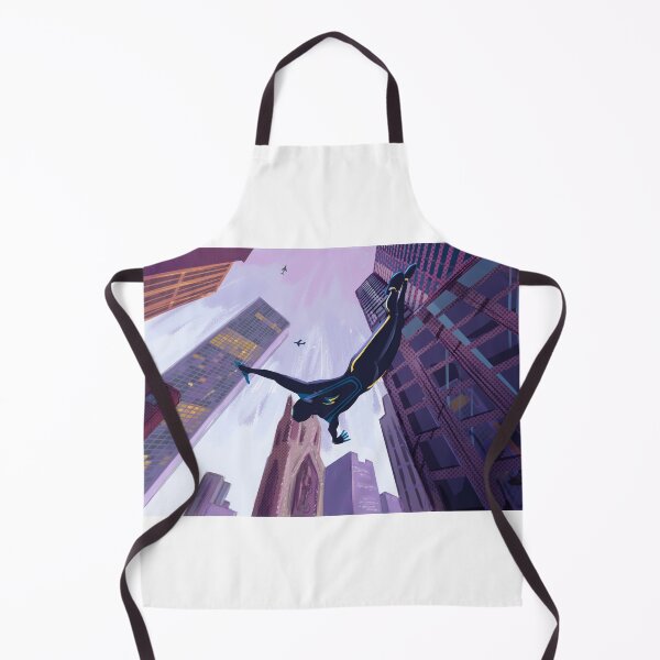 Item preview, Urban Freefall at Dawn – Stylized Superhero Illustration designed and sold by Dagim-Haddis.