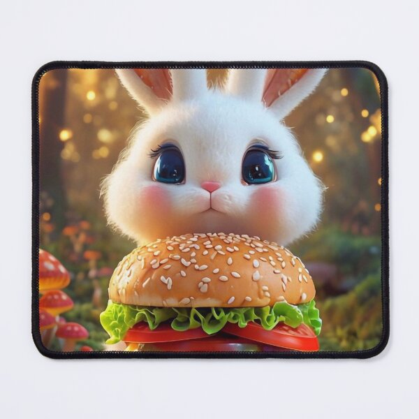 Item preview, Small Bunny and Big Hamburger designed and sold by M-Y-A-R-T-.