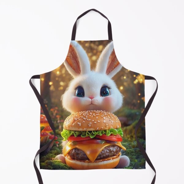 Item preview, Small Bunny and Big Hamburger designed and sold by M-Y-A-R-T-.