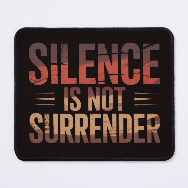Item preview, Introvert Bold Message – Silence Is Not Surrender Typography Tee designed and sold by Slavicsoul.