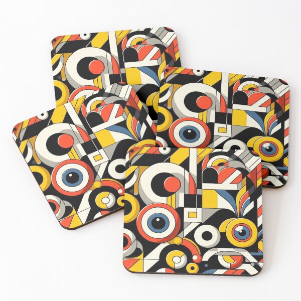 Item preview, "Bold Cubist Composition – Fernand Léger Inspired Art" designed and sold by TwoDotsStudio.