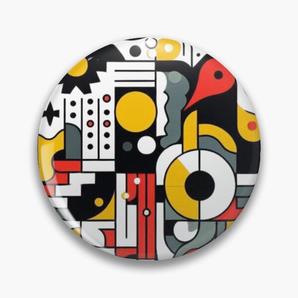 Item preview, "Bold Cubist Composition – Fernand Léger Inspired Art" designed and sold by TwoDotsStudio.