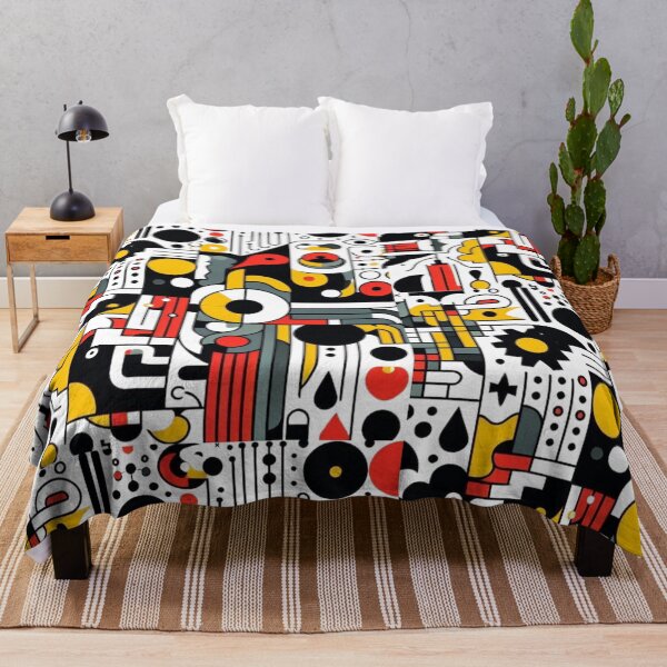 Item preview, "Bold Cubist Composition – Fernand Léger Inspired Art" designed and sold by TwoDotsStudio.