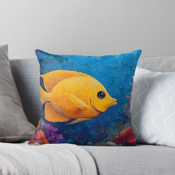 Item preview, Yellow Tang Splash in Coral Pop designed and sold by daila70.