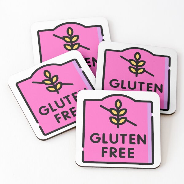 Item preview, Gluten Free Pink and Purple Wheat Symbol Crossed Out designed and sold by My Gluten Free Life UK.