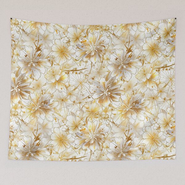 Item preview, Cosmic Gold Flower designed and sold by CoolPixels.
