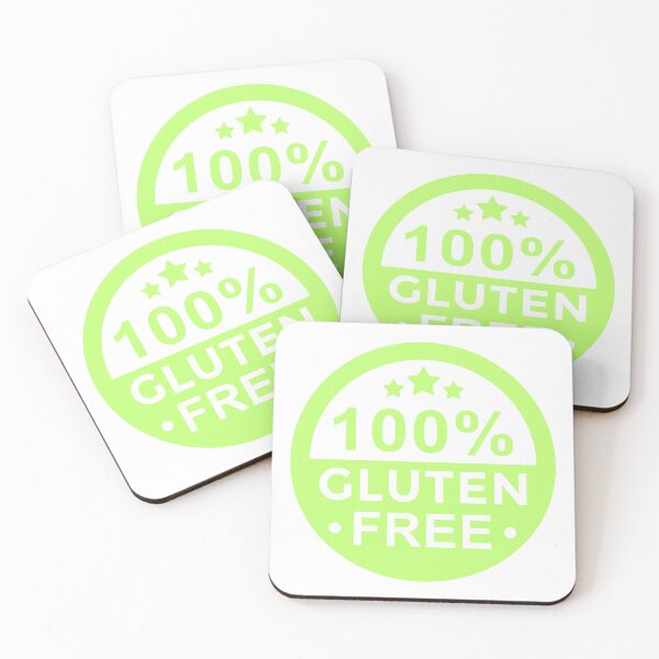 Item preview, 100% Gluten Free | Lime Green Star Design – Coeliac Safe Statement Gift designed and sold by My Gluten Free Life UK.