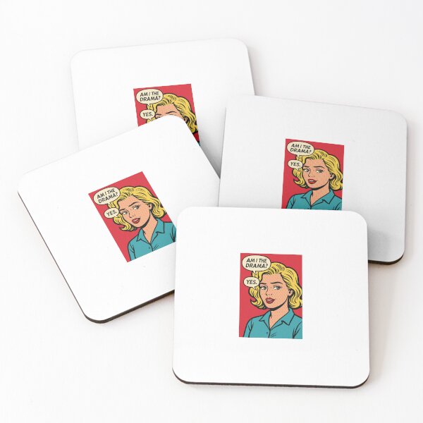 Item preview, Pop art comic portrait - Am I the drama? yes designed and sold by Priyan96.
