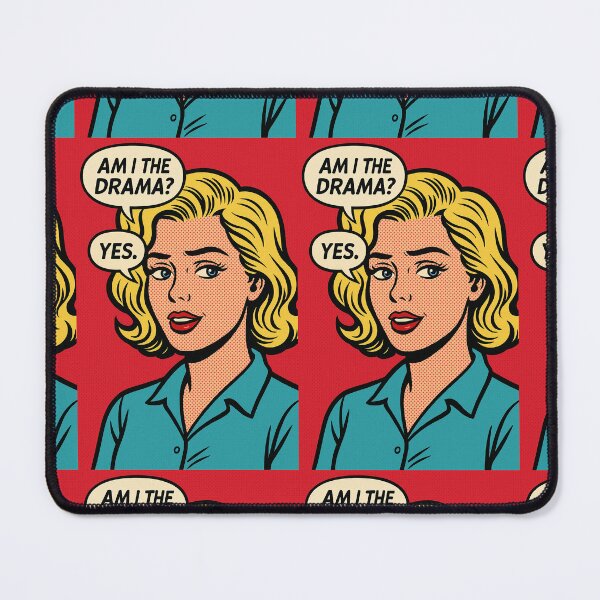 Item preview, Pop art comic portrait - Am I the drama? yes designed and sold by Priyan96.