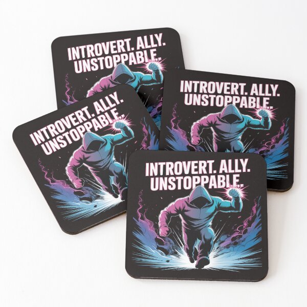 Item preview,  Introvert Comic Poster Style – Ally and Unstoppable Graphic designed and sold by Slavicsoul.