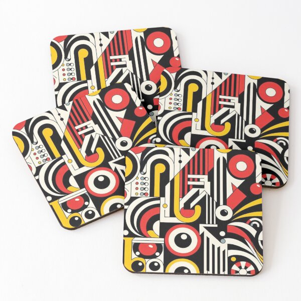 Item preview, "Bold Cubist Composition – Fernand Léger Inspired Art" designed and sold by TwoDotsStudio.