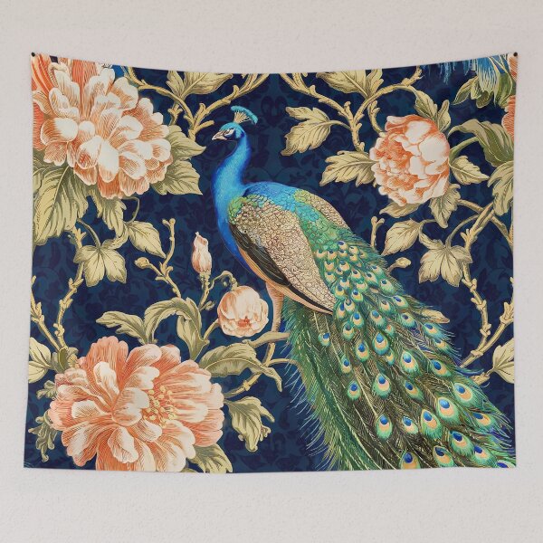 Item preview,  William Morris Inspired Peacock Painting designed and sold by Tamas Das.