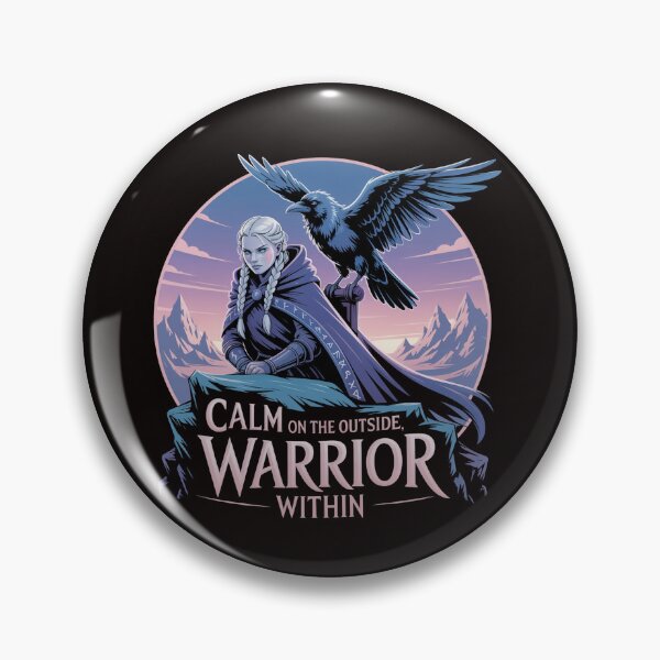Item preview, Calm Outside, Warrior Within – Introvert Fantasy Warrior Art designed and sold by Slavicsoul.