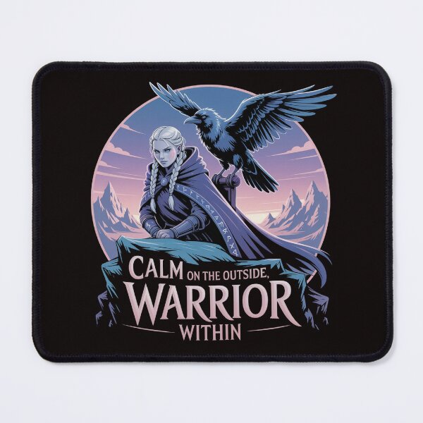 Item preview, Calm Outside, Warrior Within – Introvert Fantasy Warrior Art designed and sold by Slavicsoul.