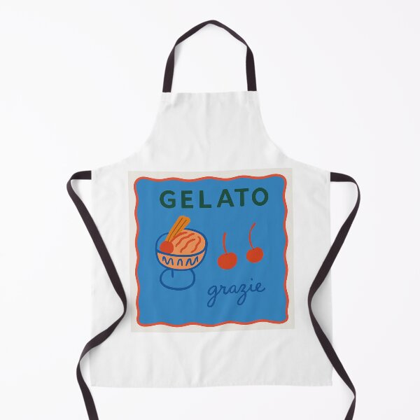 Item preview, Italian Gelato Art Print – Retro Cherries & Grazie Design designed and sold by weirdfishes123.