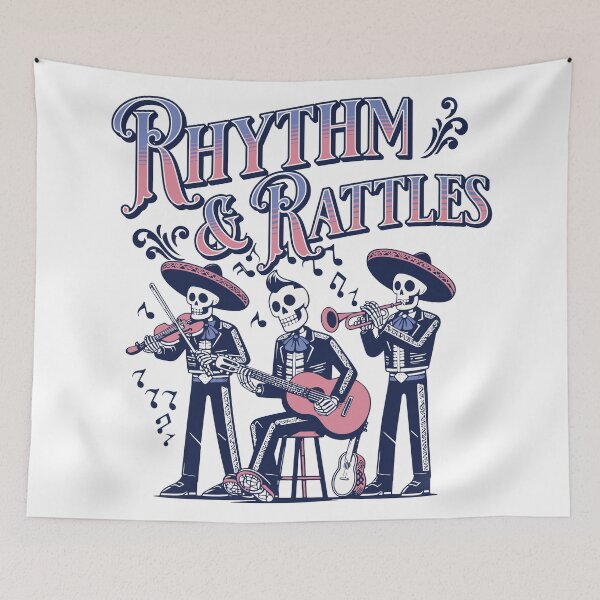 Item preview, Rhythm & Rattles Skeleton Mariachi Band designed and sold by Broken Minimalister.