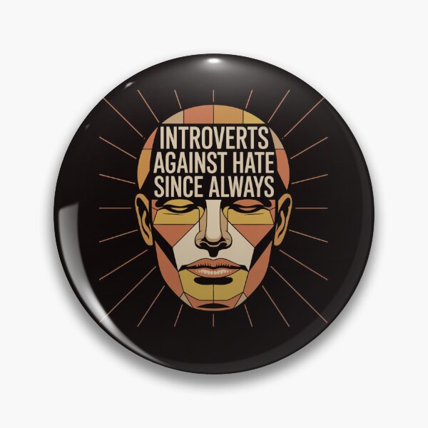 Item preview, Retro Introverts Against Hate – Vintage Poster Style Tee designed and sold by Slavicsoul.