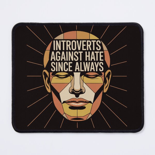 Item preview, Retro Introverts Against Hate – Vintage Poster Style Tee designed and sold by Slavicsoul.