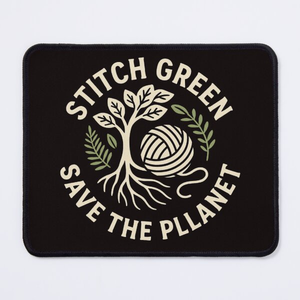 Item preview, Stitch Green, Save the Planet designed and sold by FrameFlow.