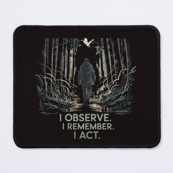 Item preview, Forest Silence – Introvert Realism with Quiet Power Quote designed and sold by Slavicsoul.