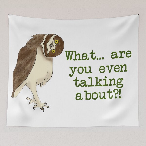 Item preview, Burrowing Owl Headtilt designed and sold by katzenfloofder.
