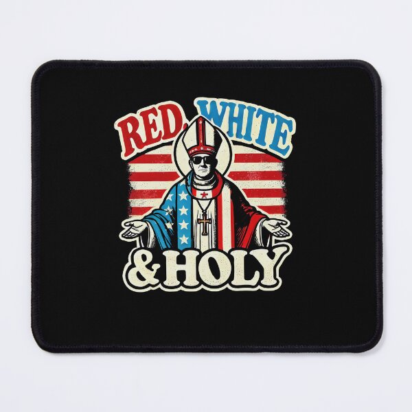 Item preview, Red White Holly Pope Leo XIV First American Pope designed and sold by Mimoun9.