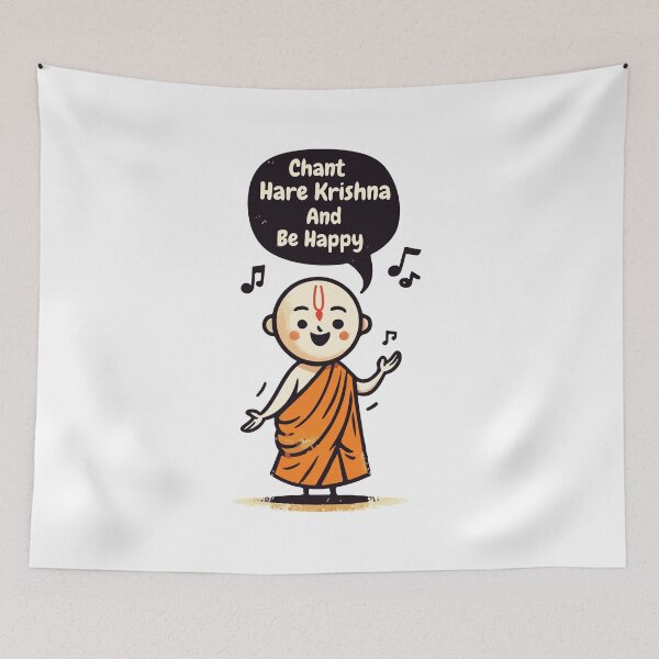 Item preview, Chant Hare Krishna(means God) And Be Happy designed and sold by Scaryzz.