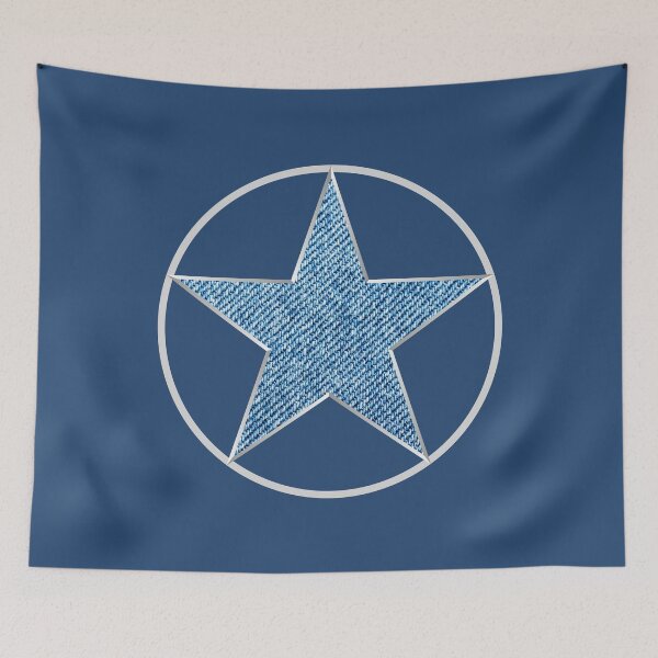 Item preview, Blue jeans with silver star designed and sold by Rbnano.
