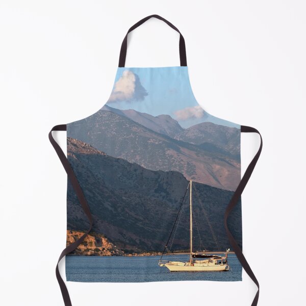 Item preview, Seashore at sunset in Paleochora, Small boat in the sea designed and sold by studio838.