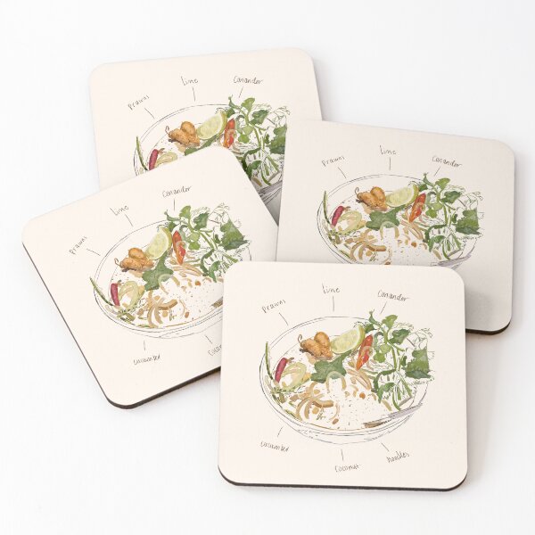 Item preview, Prawn Laksa designed and sold by SavourySketchbook.