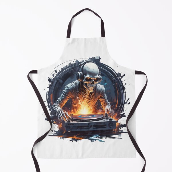 Item preview, Street art Neon Skeleton DJ - Electrifying Music Art designed and sold by latelierdechris.
