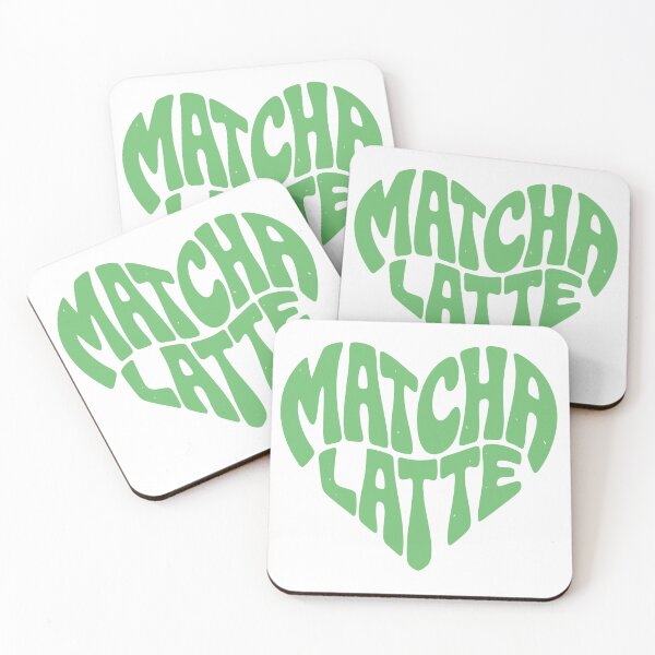 Item preview, Green Matcha Latte Heart Retro Aesthetic designed and sold by emmjott.