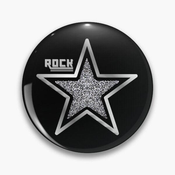 Item preview, Silver and black rock star designed and sold by Rbnano.