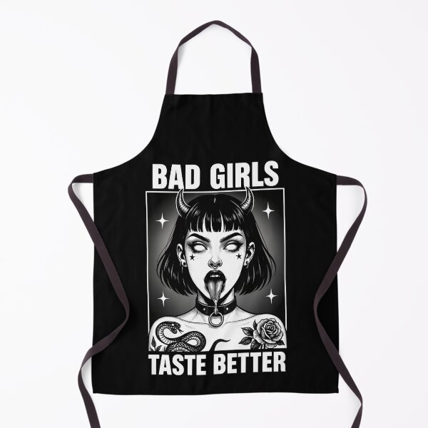 Item preview, Bad Girls Taste Better Gothic Demon Art  designed and sold by JerdbordinShop.