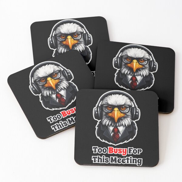 Item preview, Funny Corporate Animals - Eagle Upset by Useless Meetings designed and sold by Ridiculam Toga.