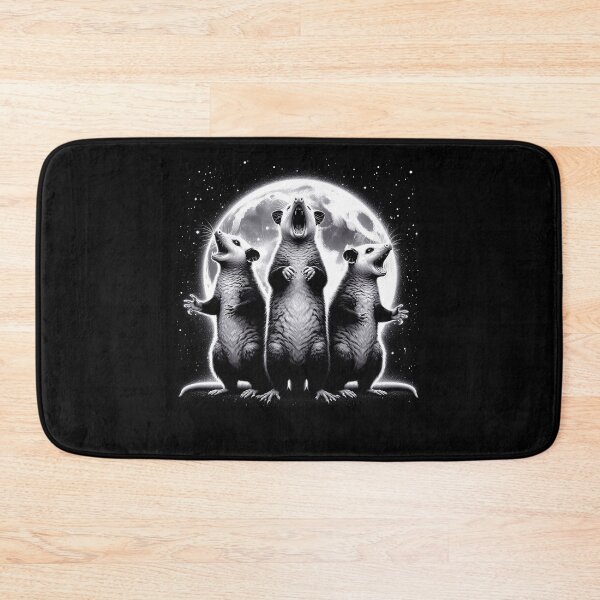 Item preview, Three Possums Howling at Moon Like Three Wolves Funny designed and sold by Kimberley King Art  King Art.