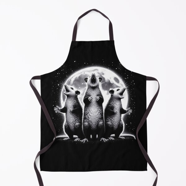 Item preview, Three Possums Howling at Moon Like Three Wolves Funny designed and sold by Kimberley King Art King Art.